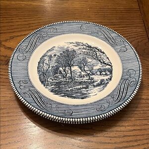 Royal‎ China Currier & Ives "The Old Grist Mill” plates